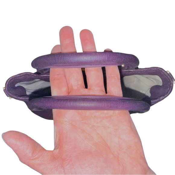 Tory Burch Amanda Aubergine Purple Hobo Handbag - Picture 14 of 14